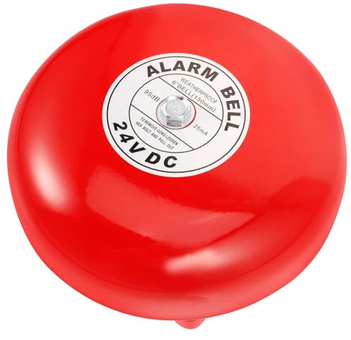 Gadpiparty Alarm feuermelder feuerschalr funkglocke door bell zimmerklingel door ringer notfallklingel Notfallglocke doorbell haustürklingel lautes Klingeln der Glocke Eisen rot