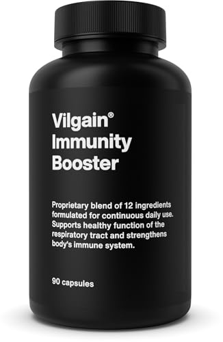 Vilgain Immunity Booster - 12 Natural substances to Support Immunity and The Immune System, Contains antioxidants and beta-glucans, Ideal in Autumn or in Times of weak Immunity