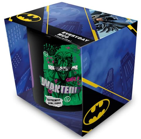 Pyramid International Tazza Batman Joker Black Pod – Tazza in ceramica nera da 312 ml con opere d'arte classiche Joker, taglia unica