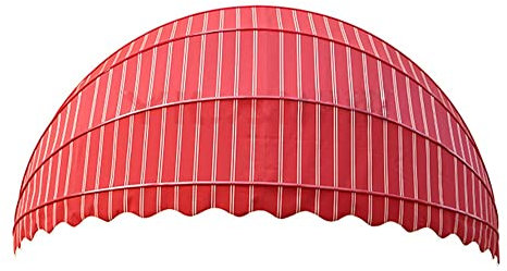 Sonnensegel für Terrasse, Fenster, Tür, Sonnenschutz, wasserdicht, mit Befestigungsmaterial, rot, 140 cm, faltbare Wanddekorationen