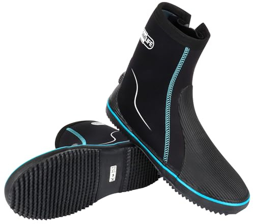 Neoprenskor, 5 mm neoprenskor för män och kvinnor, dykskor med halkfri gummisula, neoprensimskor, för snorkling, dykning, surfing, forsränning, strand, volleyboll