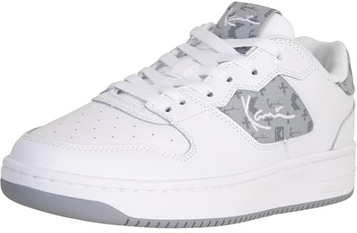 Karl Kani 89 Classic Sneaker Trainer Schuhe (White Grey, EU Schuhgrößensystem, Erwachsene, Numerisch, M, 41)
