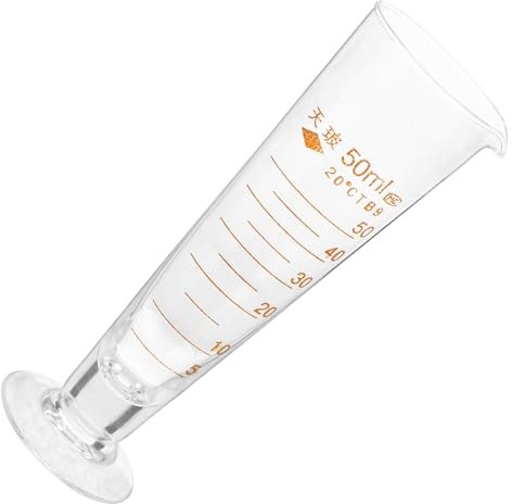 GRIRIW Cylindre Gradué Verre Transparent Outil De Mesure Pour Laboratoire Eprouvette Idéale Pour Expériences Chimiques Et Cuisine