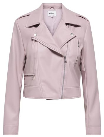 ONLY Onlcarmen Faux Leather Biker Cc Otw Onlcarmen - Scarpe da motociclista in finta pelle, colore: Rosso Donna (Pacco da 1)