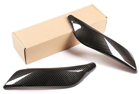 HTHRRFE Kompatibel mit BMW 1er-Reihe 2er-Reihe F22 2012-18 Schutzabdeckungsaufkleber for den inneren Türgriff im ABS-Kohlefaser-Stil, Autoinnenausstattung