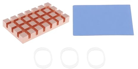 Briny River 32x18x4mm Copper Heatsink for M.2 2242 NVMe NGFF SSD Compatible with Raspberry Pi 5 AI Module