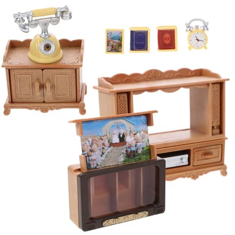 Kisangel 1 Satz Modell mit Mini Fernseher Dekorationszubehör für Fotografie und Miniaturszenen