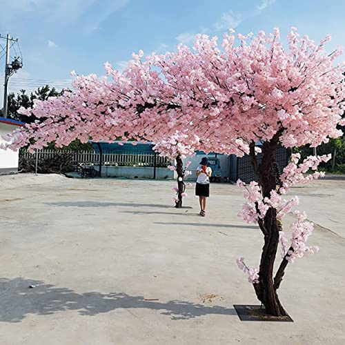 LJCSSD Alberi di Fiori di Ciliegio Giapponesi, Simulazione Albero di Fiori di Pesco, Grande Albero dei Desideri di Piante, Fiore di Seta Finto Fatto a Mano Decorazione Pesc 1.5x1m/4.9x3.2ft