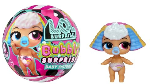 L.O.L. Surprise! Bubbly Surprise Baby Sisters - Puppe mit Farbwechsel, Accessoires und Schlüsselanhänger-Kugel, enthält 4 Teile, 6 Verschiedene Modelle zum Sammeln, für Kinder ab 4 Jahren
