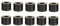 Distanzhülsen für M6 Schrauben, Länge 10mm, Kunststoff schwarz, Set mit 10 STK.