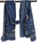 GURU SHOP Leichter Pareo, Sarong, Handbedrucktes Baumwolltuch - Blau Kombination 9, Herren/Damen, Baumwolle, 180x110 cm