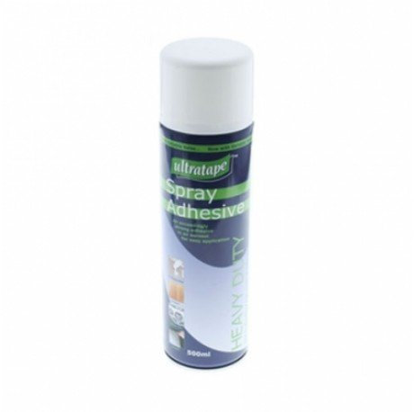 Ultratape Strong Heavy Duty Adhesive Glue Spray 500ml For Foam, Wood, Plastic, etc - Box of 12
