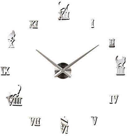 GMMH Design 11 Wanduhr 100-130 cm 3 D XXL Uhr Moderne Selbst gestaltbare Do-it-Yourself Wanduhr