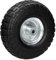ECD Germany Ruota per Carriola PU 4.10/3.50-4mm Ruota con Cuscinetto a Sfera Antiforatura Ø260x85 mm Ruota della Carriola PU Solido Carico Massimo 130kg Ruota Carriola Carrelli di Ricambio Ruota Piena