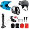 micros2u Helmet Sticky Mounts Adhesive Buckle Mount Screw Accessory Kit Compatible with GoPro Hero 13 12 11 10 Max 9 8 7 6 5 Session DJI Osmo Action Cameras (20 in 1)