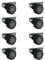 8 Stück 30 mm Kastenrollen Bettkastenrollen Kastenbockrollen Seitenrollen mit Softrad