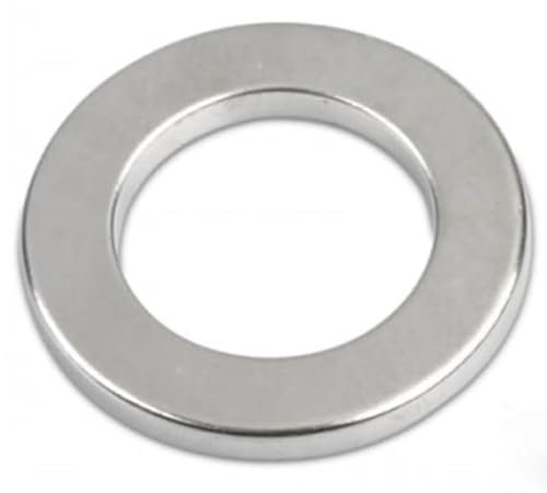4er Set! 4 Poliger Ringmagnet Ø 40,0 x 25,0 x 5,0 mm N42 Nickel - diametral Neodym 4 Pole