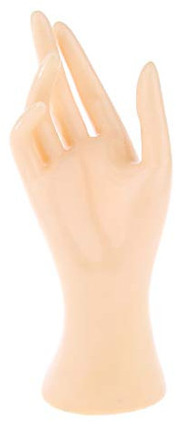Schaufensterpuppe Hand Modell, Mannequin Handmodell, Schmuck Hand Form Ständer, Hand Schmuck Halterung, Hand Finger Armband Display für Ring Halskette Armbänder, Rechts, Hautfarbe Rechte Hand