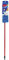 Vileda 161575 Flip Mop-Mopa de microfibras con Forma Trapezoidal compuesta de 2 Caras para una Limpieza más Completa y en Profundidad, Azul, Blanco y Rojo