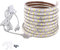 FOLGEMIR 2m Kalt Weiß LED Band mit Schalter, 220V 230V Lichtleiste, 60 Leds/m Strip, IP65 Lichtschlauch, milde Hintergrundbeleuchtung