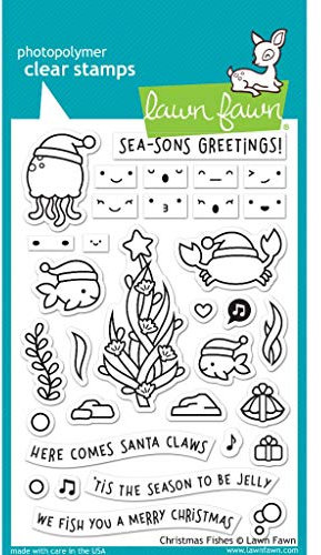 Lawn Fawn, Clear Stamp, Christmas Fishes