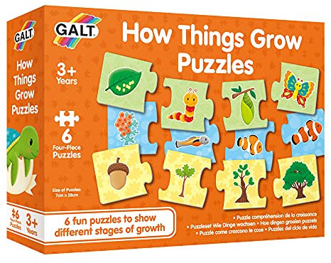 Galt Toys, How Things Grow Puzzle, Jigsaw Puzzle for Kids, Ages 3 Years Plus