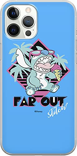 ERT GROUP mobile phone case for Apple Iphone 12 PRO MAX original and officially Licensed Disney pattern Stitch 005 optimally adapted to the shape of the mobile phone, case made of TPU