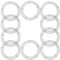 JOIKIT 10 Pack 12 Inch Metal Wire Wreath Frame, 30cm Green Wire Wreath Rings for Wedding Decorations