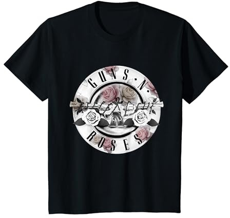 Kinder Youth Guns N' Roses Offizielle Blumen-Kugel T-Shirt
