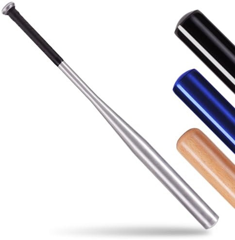NAJATO Sports Baseballschläger – Aus Holz oder Aluminium – Robuste Verarbeitung & Rutschfester Griff – 81 cm lang