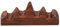 SEWACC Porte-Pinceau de Calligraphy, Porte-balais en bois en forme de montagne Porte-Brosse À Dessin En Bois adapté à la Calligraphy, à la peinture et à la décoration de bureau