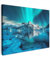 MuchoWow© Impression sur Toile Photo Peinture 40x30 cm Tableau Decoration Murale Chambre Salon Maison Deco Cuisine Aurore boréale - Glace - Neige - Norvège - Bleu - Montagnes