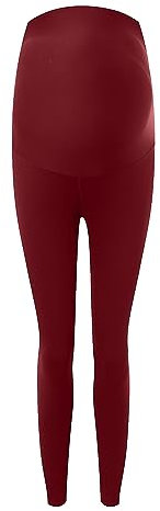 Fulidngzg 2023 Damen Umstandsleggings mit Taschen High Waist Umstandshose Blickdichte Schwangerschaftsleggings Weich Elastisch Umstandsmode Zuhause Yoga Sport