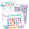 Potty Training Reward Chart, KAMHBE 10 Sheet Potty Training Chart for Toddlers Boys Girls - Mermaids Potty Chart with Stickers Toilet Training Reward Chart Develop Toileting Habit (Mermaids)