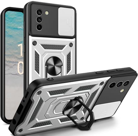 betterfon Handyhülle für Nokia G11 / G21 | Stoßfest & Kratzfest | Mit Kameraschutz, Anti-Fingerabdruck & robustem Panzerschutz-Design | Silber