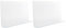 Amosfun 2pcs Shower Splash Guard, Self- Adhesive Water Splash Guard Clear Bathtub Corner Splash Guard Kitchen Sink Splash Guard (40x12 cm)