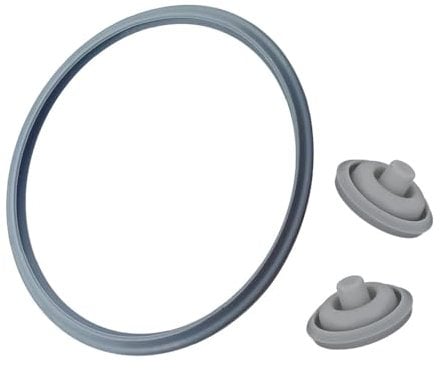 für WMF Schnellkochtopf Ersatzteile - 22cm Dichtungsring und 2x Kochsignaldichtung Kochsignal Dichtung für WMF 18cm und 22cm Perfect 2,5l - 8,5l Deckel Schnellkochtöpfe Silikon (3Teiliges Set)
