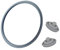 für WMF Schnellkochtopf Ersatzteile - 22cm Dichtungsring und 2x Kochsignaldichtung Kochsignal Dichtung für WMF 18cm und 22cm Perfect 2,5l - 8,5l Deckel Schnellkochtöpfe Silikon (3Teiliges Set)
