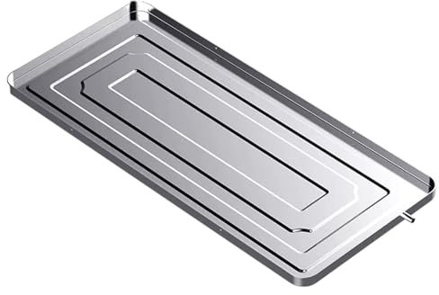 DJJYCTNM Outdoor Stainless Steel Universal AC Drip Cushion Water Collecting Drainage Pan, No Leak HVAC Units Drip Tray with Drain Kit, For Window AC and Mini Split Units ( Color : 85*39cm/33.5*15.4in