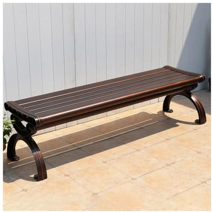 Außenbank Freizeitgartenbank Metall Parkbank Modern Outdoor Lounge Sessel für Garten Terrasse Hinterhof Parkbank Outdoor