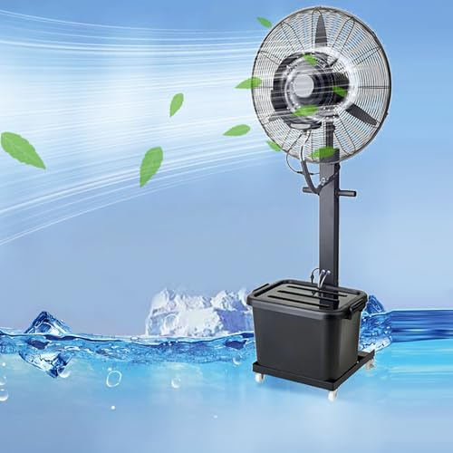Ventilatore Nebulizzatore Acqua Ventilatore Potente per una Fresca Brezza nel Patio, Ventola di Nebulizzazione Oscillante, 3 Velocità di Raffreddamento con Serbatoio da 42 Litri ( Color : 220V , Size