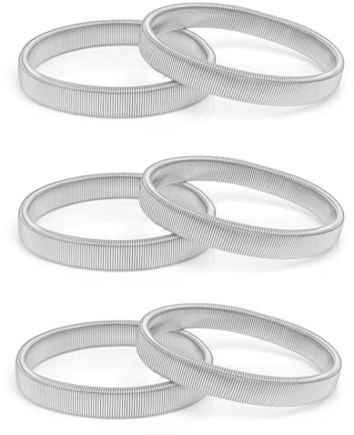 Ärmelhalter Damen & Herren - Metall Anti-Rutsch Hemd Halter, 3 Paar Silber Ärmelhalter & Hemd-Armband