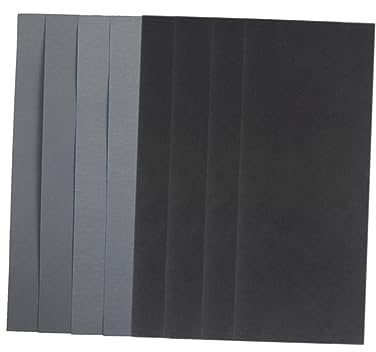 54 Stück Schleifpapier Nass Trocken aus Karborundum für Holz und Metall