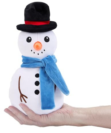 Zappi Co Schneemann Plüschspielzeug – Weiche und kuschelige Frosty-Dekoration (25 cm Höhe), perfekt für Festliche Dekoration, kleine Geschenkidee