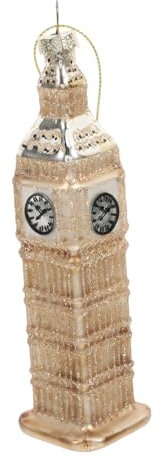 RORPOIR Große Big Glasfigur Retro Ornament Für Weihnachten England Souvenir Stilvolle Dekoration Für Wohnzimmer Und Partys Einzigartiger -zierartikel