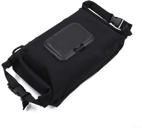 ZAMETTER Wasserdichte Feuchttücherbox aus Segeltuch für Wandern, Camping und Roadtrips, Wie abgebildet, Schwarz