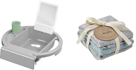 Rotho Babydesign Baby Badeset mit Kiddy Wash Kinderwaschbecken