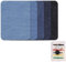WOLMIK Ironing Patches for Clothes - 5 PCS Iron on Repair Patches with Sewing Kit, Denim Jean Patches for Repair, Mending Patches for Inside & Outside, 100% Cotton Strongest Glue Repair Decorating Kit