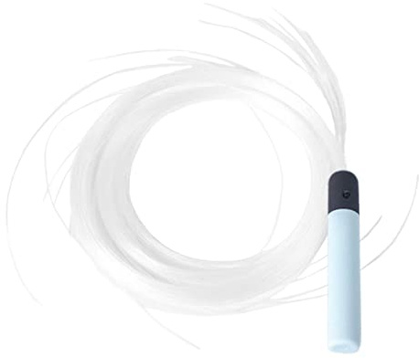 CarpNettore Fruste in Fibra Ottica a LED Super Luminose, 7 Colori Luminosi, Fruste a 360 Gradi, Fruste Spaziali Giocattolo per, Nero Blu