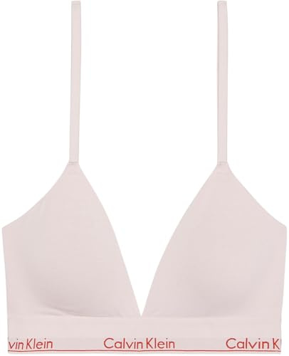 Calvin Klein Damen Triangel BH Lightly Lined mit Logobund, Rosa (Potpourri), XS